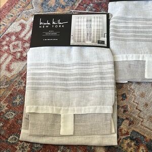 Nicole Miller White Sheer Curtains